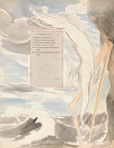 トーマス・グレイの詩、デザイン65、吟遊詩人。 作： William Blake